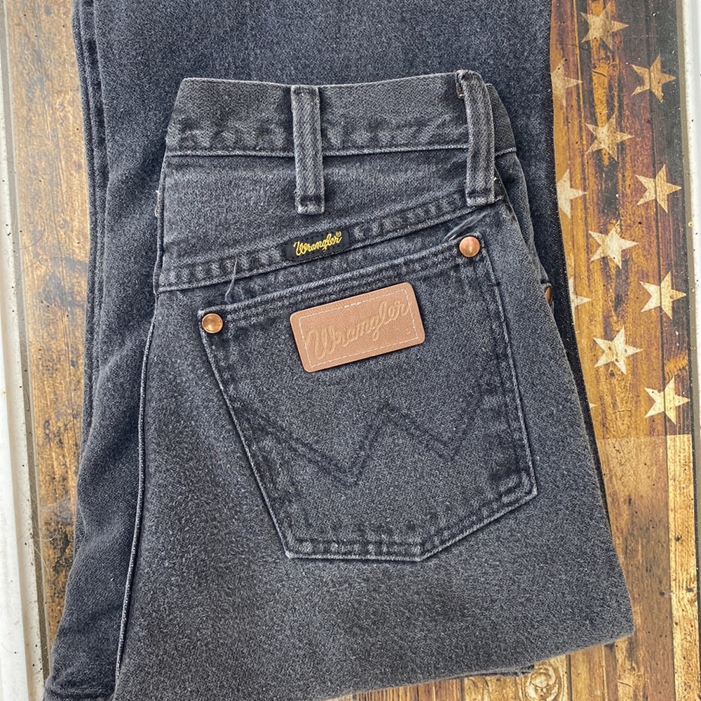 Vintage Wrangler High Waisted Black Jeans